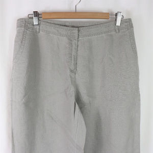 NWT J. JILL 100% LINEN WIDE LEG PANTS SZ 12T